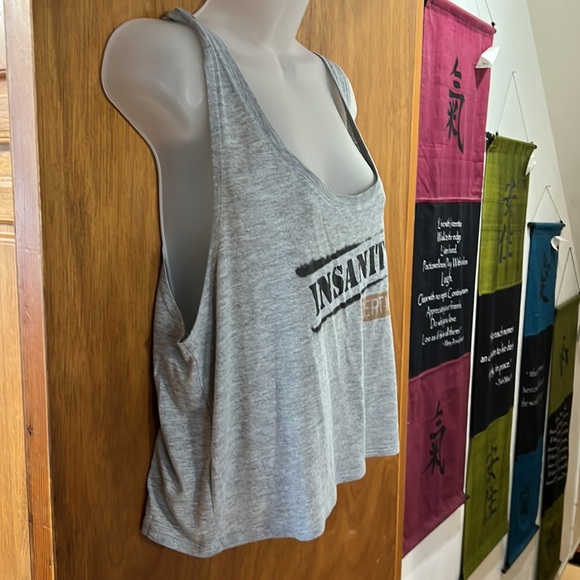 Lightweight Tank Top Slightly Cropped Relaxed Fit Insanity L/Xl NWOT - Picture 3 of 6